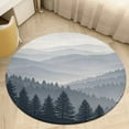 thumbnail image 2 of Nature Forest Round Area Rugs for Bedroom Living Room, 2FT Soft Comfy Indoor Circle Carpets, Carpet Home Decor Floor Mat, 2 of 6