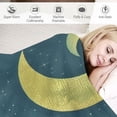 thumbnail image 3 of Orinice Moon Stars Forest Warm Lightweight Blanket Soft Fleece Throw Blanket for All Seasons - Ideal Gifts for Living Rooms, Sofa Decor, and Cow Lovers 60x80in, 3 of 6