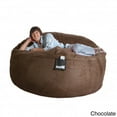 thumbnail image 5 of Slacker Sack  Round 6-foot Microsuede and Foam Bean Bag Light Brown, 5 of 5