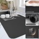 thumbnail image 4 of Tapete Para Secar Platos Encimera de Cocina con 2 Posavasos, Tapete de Café para Encimera, Alfombrillas para Secar Absorbente, Tapete de Secado con Respaldo de Goma Antideslizante-Negro, 4 of 4