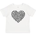 thumbnail image 3 of Inktastic Heart Made Of Paws, Dog Paws, Puppy Paws - Black Boys or Girls Baby T-Shirt, 3 of 5