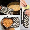 thumbnail image 5 of Yayeee Oven Mitts and Pot Holder Set of 2 Heat Resistant Kitchen Gloves Baking Hot Pad, Black Lines, 5 of 5