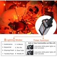 thumbnail image 4 of Halloween Orange Lights, 82ft 200 LED Orange String Lights, 8 Modes, Timer, Connectable Halloween Lights for Party, Garden, Yard, Halloween Decorations, 4 of 7
