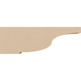 thumbnail image 3 of 2"W x 12"D x 4"H Thin Van Buren Rough Cedar Woodgrain TimberThane Corbel, Primed Tan, 3 of 6