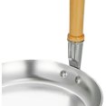 thumbnail image 5 of Sartén de pie TUNC Mango de madera 19 cm plateado Utensilios de cocina Cacerola para cocinar filete Jamón Panqueques, 5 of 5