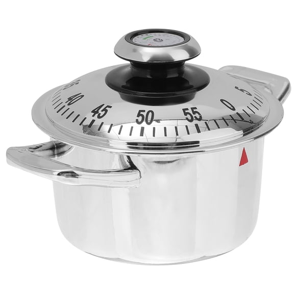 DECORNIJIA Mechanical Timer For Cooking Silver 1Set Kitchen Timer For Friends