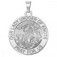 thumbnail image 2 of Picturesongold.Com Our Lady Undoer of Knots Religious Medal Pandant - 1 inch Size of a Quarter -Solid 14K Yellow Gold, 2 of 2
