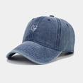 thumbnail image 5 of Peichun Unisex Vintage Washed Distressed Baseball Cap Cute Two Hearts Embroidery Adjustable Sun Hats Soft Top Breathable Sports and Leisure Couple Caps One Size, 5 of 6