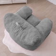 thumbnail image 5 of GOODONE Kids Bean Bag Chair,Toddler Floor Sofa with Handle Filling High-density Foam,Corduroy Soft Toddler Chair with Pocket for Bedroom,Playchair,Grey, 5 of 14