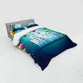 thumbnail image 3 of Ambesonne Birthday Bedding Set 3 Pcs, Surprise Party 3D Text, Twin, Multicolor, 3 of 3