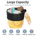 thumbnail image 2 of PhooArto Large Barrel Drawstring Makeup Bag, Cartoon Duck Love Hearts Pattern Travel Cosmetic Bag Portable Make Up Organizer Bag, 2 of 6