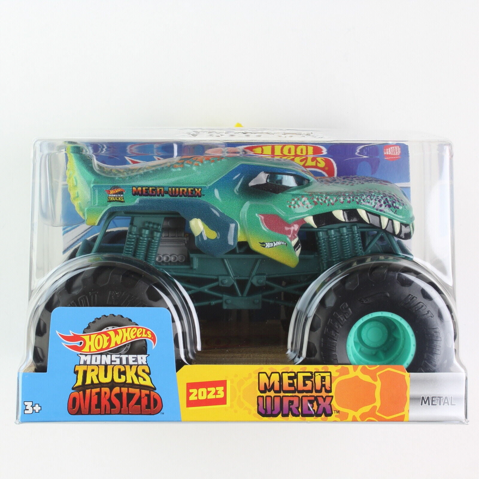 Hot Wheels Monster Trucks - MEGA WREX - Champion Crashers 1/6 - Gold - 2023  Mix 2
