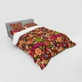 thumbnail image 2 of Ambesonne Colorful Bedding Set 4 Pcs, Peace Love Joyful Vivid, Queen, Multicolor, 2 of 2