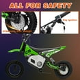 thumbnail image 3 of Kerry Yoo C11 36V Electric Dirt Bike for Kids 8-14, 350W Ride on Motorcycle, Electric Motorbike Teens,16 mph, High/Low Speeds-Green, 3 of 6