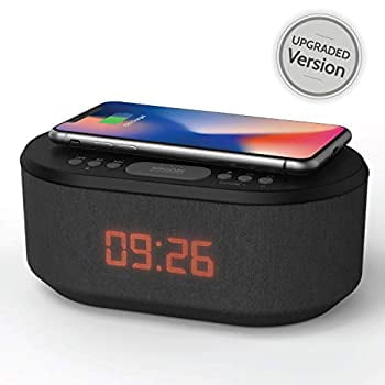 Bedside Radio Alarm Clock with USB Charger, Bluetooth ...