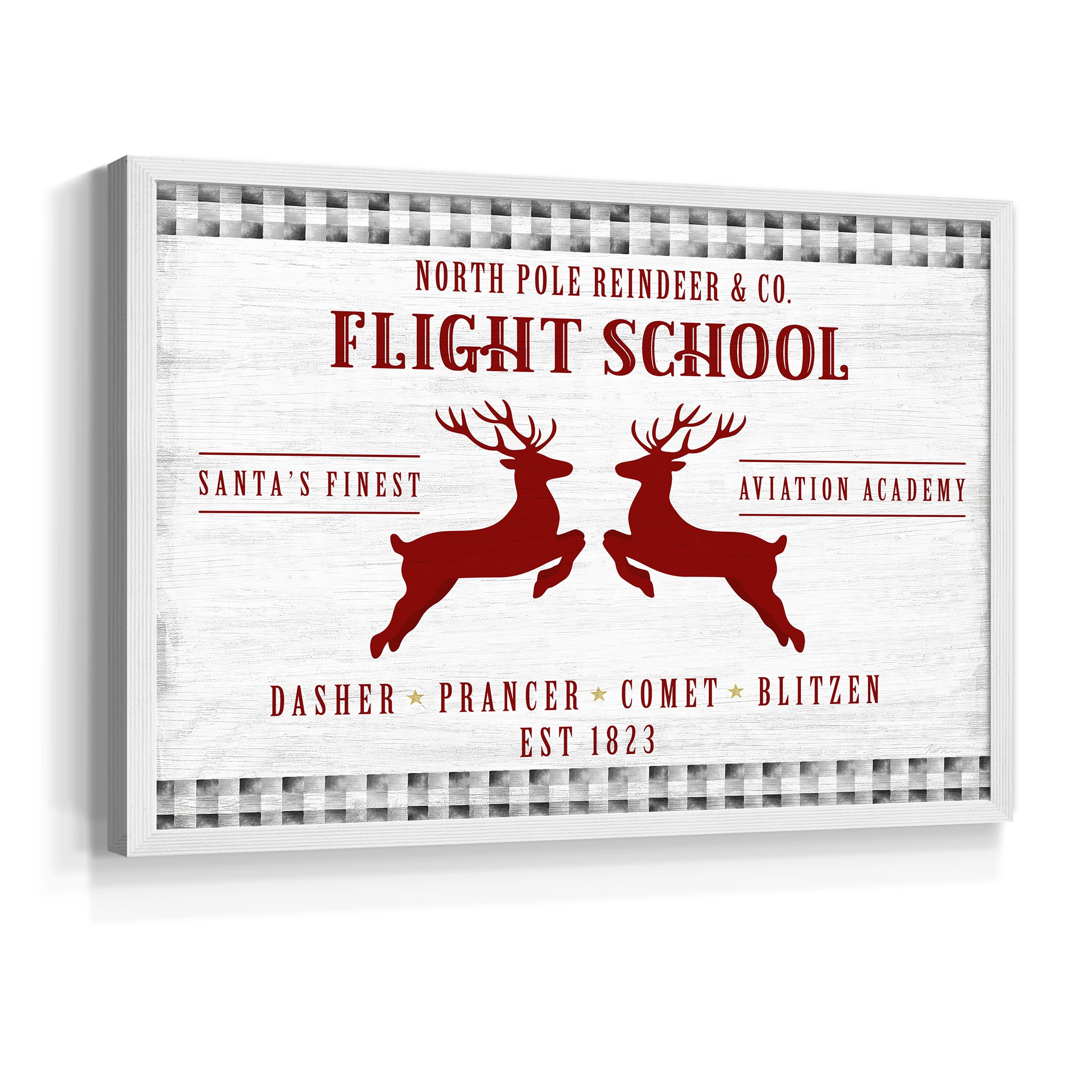 Flight School by Natalie Carpentieri - Restickable Framed Giclée Print