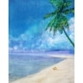 thumbnail image 2 of Roko, Ken 12x14 White Modern Wood Framed Museum Art Print Titled - Palm Beach and Shell, 2 of 4