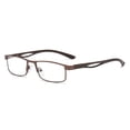 thumbnail image 1 of Office Classic Frame Simple Ultra Light Glasses Business Reading Glasses Eye Protection Anti-Blue Light BROWN STRENGTH 150, 1 of 1