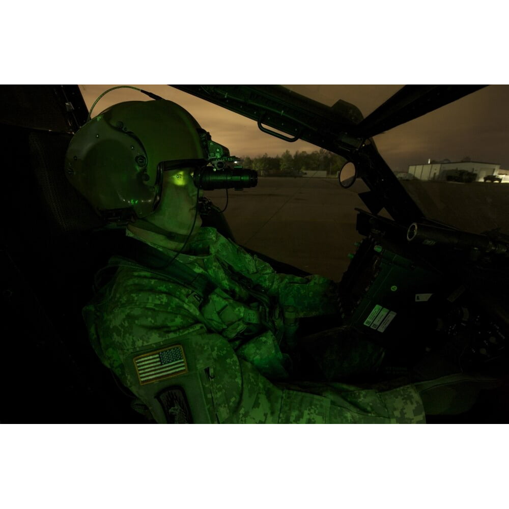 Posterazzi: Pilot equipped with night vision goggles in 