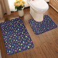 thumbnail image 2 of Yiaed Colored Balloons Print Bathroom Mat Set 2 Pieces Mat Anti-Skid Pad Ultra Soft and Absorbent Bathroom Bath Mat Contour Bath Rugs for Toilet Base, 2 of 6