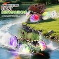thumbnail image 6 of JoyStone Dinosaur Amphibious Remote Control Car for Water & Land with Water Machine, RC Monster Truck Toys with LED Lights, 360° Spins and Drifting for Boys Girls, Brown, 6 of 6