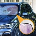 thumbnail image 4 of Foldable Car Windshield Sunshade UV Sun Visor Protector Blocks UV Rays Keeps Vehicle Cool 53x23.5 Inch Adorable Long-haired Kittens with Bows, 4 of 8