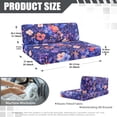 thumbnail image 7 of Kuiaobaty Floral Leaf Purple Pattern Washable RV Dinette Cushions Covers for RV Camper Furniture Protector with Car Bench 1 Backrest Covers & 1 Bench Covers Home & Kitchen, 7 of 7