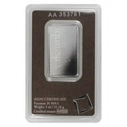 1 oz Platinum Valcambi Bar w/ Assay Card