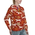 thumbnail image 3 of Hoodies for Women - Abstract Cartoon Horse Flower_A Comfrt Colour Drawstring Women'S Fashion Hoodies & Sweatshirts, Fall Outfits Clothes for Women 2024 Pullover with Kangaroo Pocket, 3 of 7