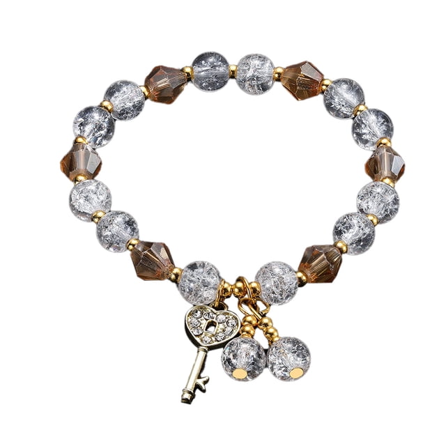 Señoras Multicolor Stretch Pulsera de cuentas Apilable Pulsera de cuentas en capas de cuentas pulsera ajustable Colorido pulsera elástica