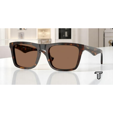BURBERRY BE4434F 300273 Dark Havana Dark Brown 57 mm Men's Sunglasses