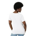 thumbnail image 3 of Hanes Originals Women's Raw Edge V-Neck T-Shirt, 3 of 7