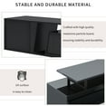 thumbnail image 2 of Modern minimalist extendable TV stand, rectangular TV cabinet with 2 drawers and 1 cabinet, fits TVs up to 100", for living room, 2 of 9