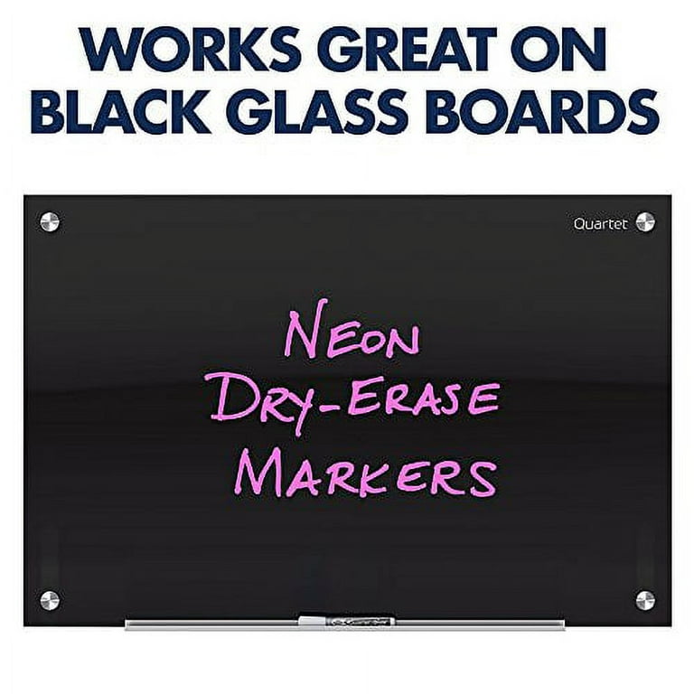 Quartet® Premium Glass Board Dry-Erase Markers, Bullet Tip, Assorted  Colors, 4 Pack - Bullet Marker Point Style - Black, Blue, Red, Green - 4 /  Pack