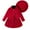 Red, variant on Wancir Girls Clothes Skirt Set Kids Fall Winter Lapel Long Sleeve Outwear with Pleated Skirt and Sun Hat