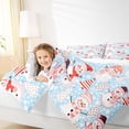 thumbnail image 4 of Homewish Cartoon Christmas Snowman Full Size Comforter Sets 3-Piece for Kids Teens Adults,Happy Xmas Tree Bedding Comforter Set,Polka Dots Lightweight Bedding Sets,Lightweight Room Decor, 4 of 8