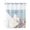 light blue, variant on No Hook Shower Curtain with Snap-in Liner, Easter Waterproof Fabric Bathroom Curtains, Spring Rabbit Ears Foot Colorful Eggs Leaf Floral Bath Curtains & Mesh Top Window 66"x72"