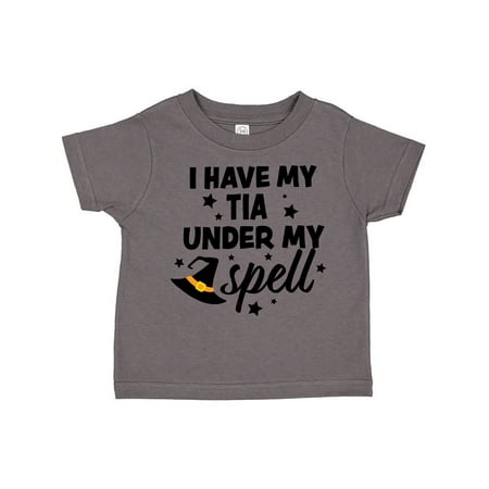 

Inktastic I Have My Tia Under My Spell with Cute Witch Hat Gift Toddler Boy or Toddler Girl T-Shirt