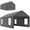 Dark Grey, variant on Outsunny Carport, 12 x 20ft Portable Garage, Dark Grey