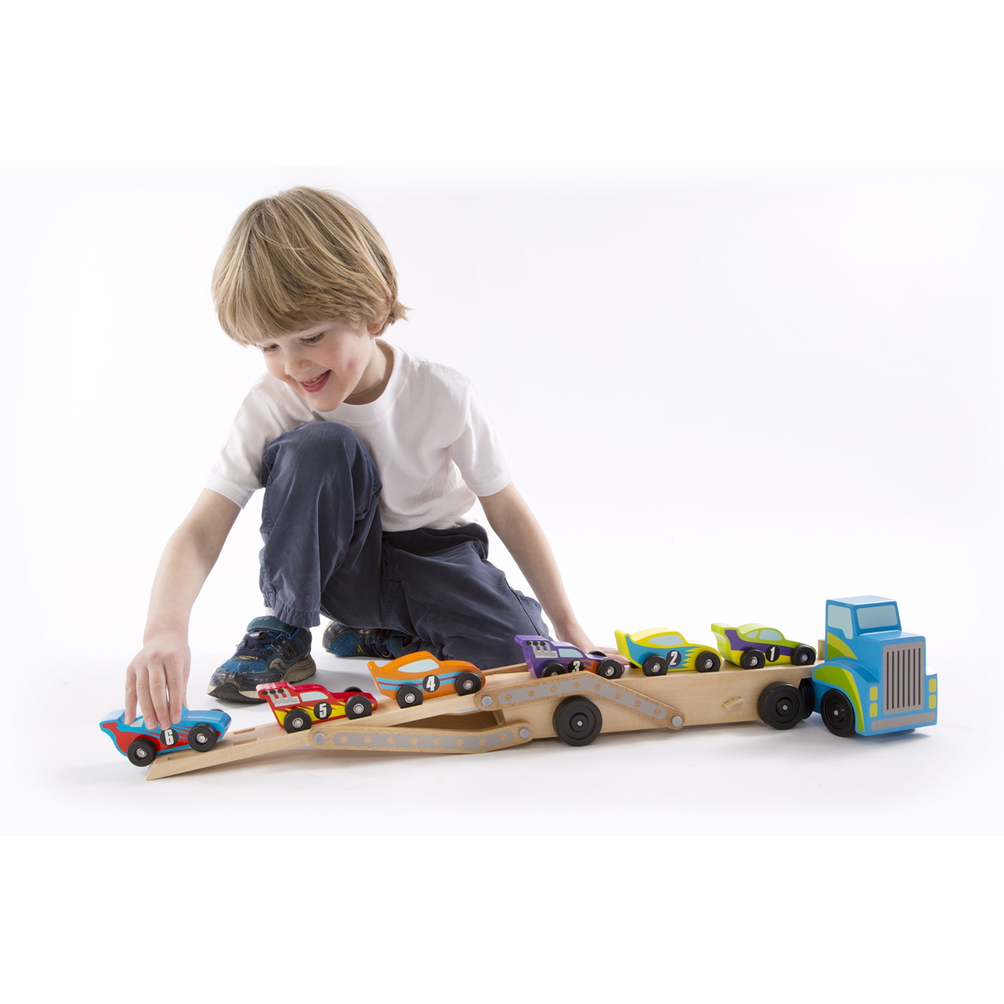 melissa and doug tractor trailer