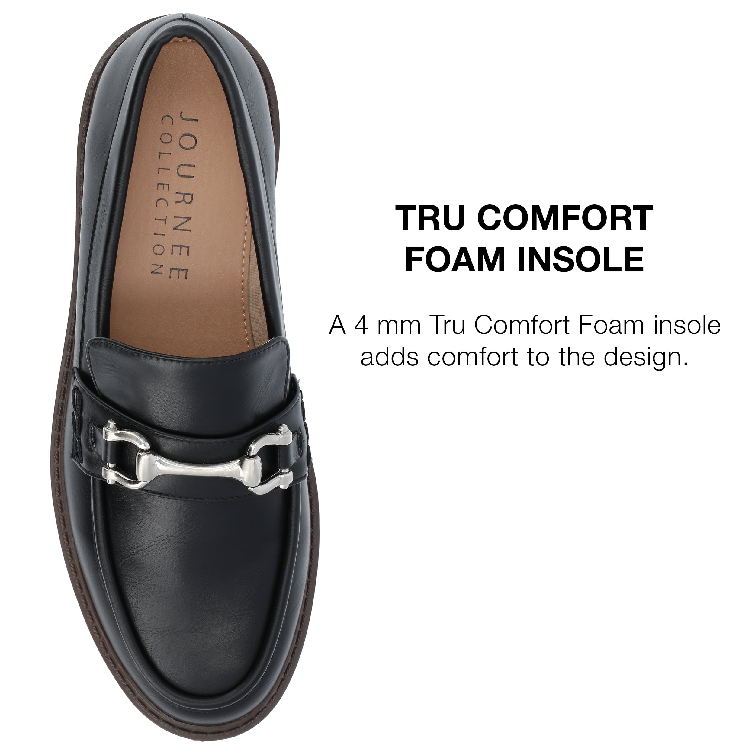 Journee Collection WomensTru Comfort Foam Jessamey Treaded Outsole Loafer Flats