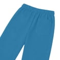 thumbnail image 5 of Women's Pants Summer Casual Cotton Linen Pants Elastic Waist Straight Leg Travel Trousers Vacation Outfits, 5 of 5