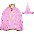 thumbnail image 4 of Halloween Hooded Robe Cloak, Adult Witch Style Costume Cape with Hat, Long Dress Up Cloak for Masquerade Parties, Stage Performances, Costume Events and Seasonal Gatherings, 4 of 4