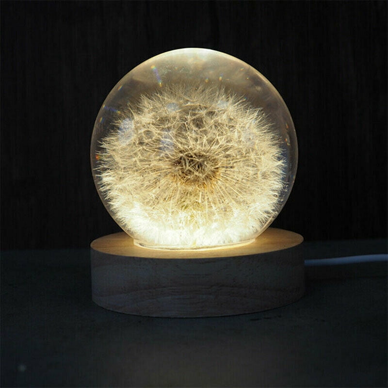 1X Night Light Resin Casting Silicon Mold Ball LED Lamp Holder Stand Epoxy Craft