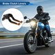 thumbnail image 2 of Palancas de freno y embrague cortas y largas para Kawasaki Z1000SX 2017-2020, palanca de freno de motocicleta ajustable, aleación de aluminio, mango negro con extremo naranja, 2 of 6