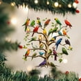thumbnail image 6 of Parrot Christmas Ornaments Colorful Stacked Design, Double-Sided Acrylic Bird Tree Decor for Christmas, Winter Home Decoration for Bird Lovers, 6 of 7