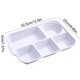 thumbnail image 3 of Yhmxh Utensilios de cocina Platos divididos, bandeja, vajilla para cenas, restaurantes, fiestas familiares y cocinas. Apto para microondas y lavavajillas. Muebles para cocina Accesorios de cocina, 3 of 6