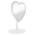 thumbnail image 2 of Miangastore LED Lighting Makeup Mirror Heart LED Light Mirror Student Tabletop Cosmetic Mirror, 2 of 8