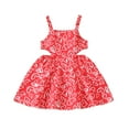 thumbnail image 1 of toraway Robes Mignonnes pour Filles Taille Tout-Petits Filles Sans Manches Imprimés Cœurs Robes Saint-Valentin Robe Princesse 4-5 Ans, 1 of 4