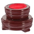 thumbnail image 2 of 1Set Red Wood Stand For Crystal Ball In A Classic Design For Office, 2 of 8